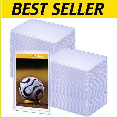 300 Pack 3''x4'' Hard Plastic Top Loaders - Premium Card Protectors for Collectors