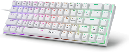 60% Gaming Keyboard UK Layout – RGB Beleuchtung, Red Switches, 67 Tasten