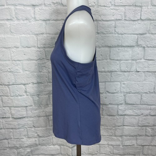Athleta Small Petite SP Topanga Tank Top Mesh Back Blue Racerback Athletic - Picture 5 of 12