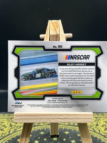 2024 Prizm Racing - Riley Herbst - Silver Prizm - 30 - Bild 2 von 2