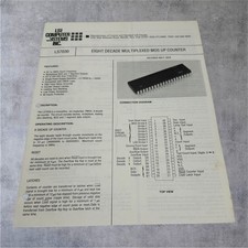 LSI Computer Systems LS7030 MOS UP Counter Data Sheet 1979 Vintage Tech
