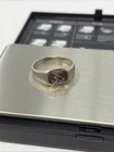 925% Silver Signet Ring With Anchor - Navy - Vintage - Sterling - .925 - 6.5 Gs