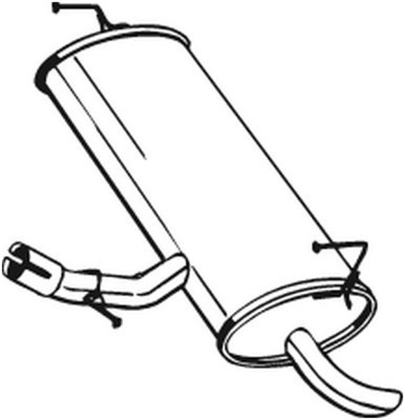 Bosal EndschalldäMpfer NachschalldäMpfer 145-261 FüR Qashqai Nissan NJ10 J10 1-image
