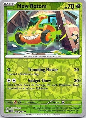 Mow Rotom Reverse Holo Common SV10: Destined Rivals 009/182 NM