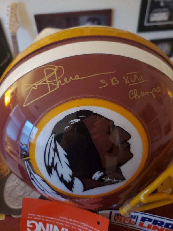 Joe theismann sb champs signed redskins full size Riddell Helmet steiner cert