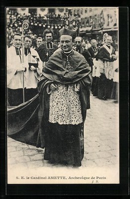 S. E. le Cardinal Amette, Archeveque de Paris, Ansichtskarte 
