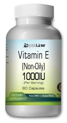 Vitamin E Non Oily Capsules 1000IU Per Serving - Fresh Stock - Premium Quality