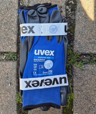 uvex Arbeitshandschuhe beschichtet EN 388 Gr. 11 Blau/Schwarz 10 Stk.