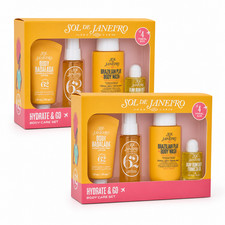 2-Pack Sol de Janeiro Hydrate & Go Body Care Set, 4-Piece Travel Size Routine