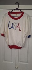 BiBi USA Metallic Letter Color Block Knit Top XL