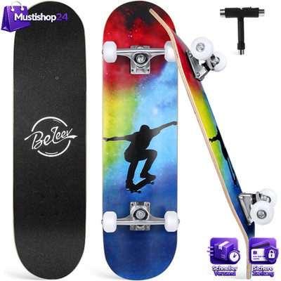 Skateboard Komplett Cruiser 31 Zoll Freizeit Spaß für Kinder Erwachsene