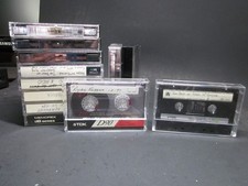 Lot of 12 Used Audio Cassette Tapes Mixed Brands Maxell Sony Certron Blank