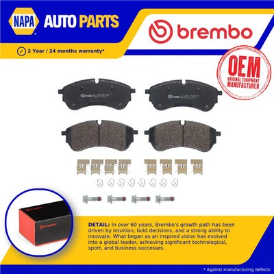 Brake Pads Set fits VW GRAND CALIFORNIA 2.0D Front 2019 on Brembo 2N0698151 New
