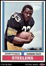 1974 Topps #13 John Fuqua Steelers Morgan St 7.5 - NM+