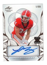 2024 Leaf Trinity LADD MCCONKEY Auto Rookie RC Clear 1/99 Chargers