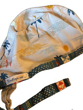 Scrub Cap, beach print