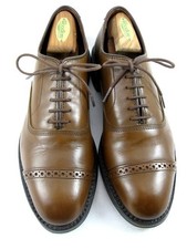 Allen Edmonds "FIFTH AVENUE" Cap-Toe Oxfords 7.5 E Coffee DAINITE 772N
