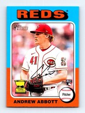 #470 2024 Topps Heritage Andrew Abbott RC Cincinnati Reds