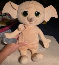 Wizarding World of Harry Potter DOBBY House Elf W/Sock 14  Plush Green Eyes