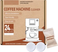 Premium Coffee Machine Descaling Solution - 24 Pack Tablets for Keurig, Nespress