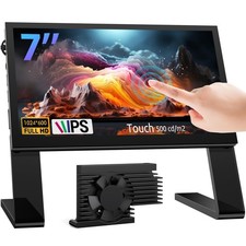 7 inch IPS LCD Display with Capacitive Touch Screen 1024x600 HDMI Monitor for...