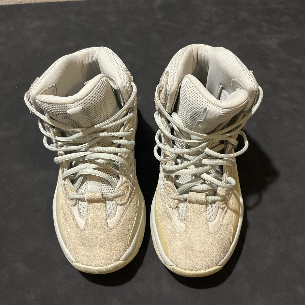 Adidas Yeezy Desert Boot Boots Mens Size 6.5 Salt Tan Ortholite Chunky Trail View 4