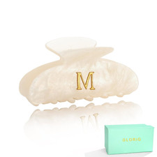 Acrylic Letter Hair Clips for Women Alphabet Hair Claw Initial Hair Clip Fashion