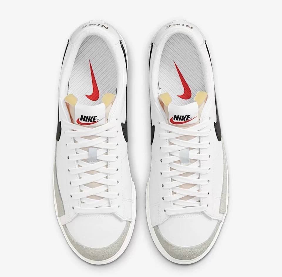 Size 8 - Nike Blazer Platform Low White Black W - Image 3 of 4