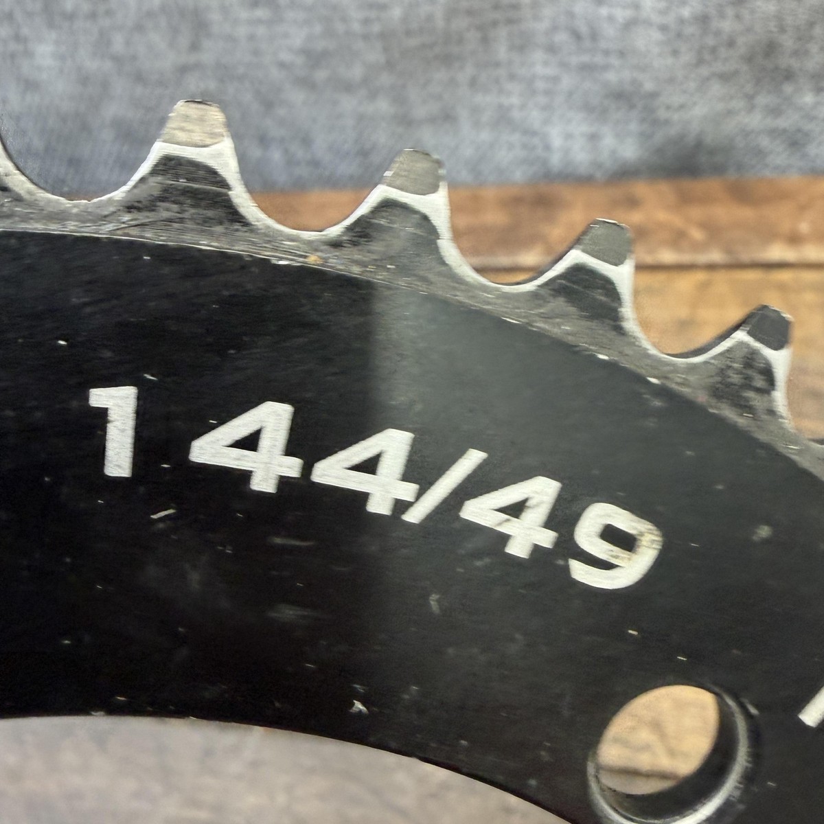 Vintage Blackspire 49T Track Chainring 144 BCD 5-Arm Black Bike