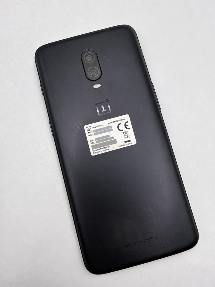 OnePlus 6T Smartphone 128GB Mirror Black Unlocked Android 4G Mobile LTE Sim Free, photo 4 of 4