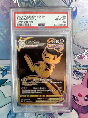 Pokemon TCG Mew VMAX TG30/TG30 Lost Origin Trainer Gallery FA Holo 2022 PSA 10