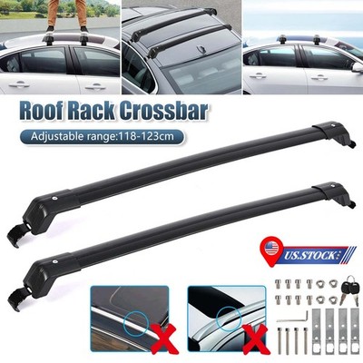 Top Roof Rack Cross Bars Luggage Cargo Carrier Black For Honda Accord 1990-2007