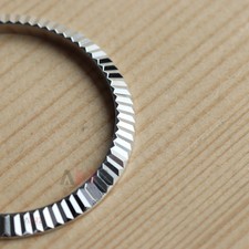 Modified 18K White Gold Fluted Bezel for Role...