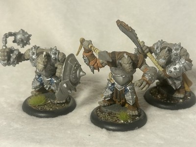 Hordes Trollbloods PRO PAINTED Warbeast Lot x3 Axer Bouncer Impaler