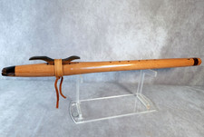 Exotic Tiger Wood Native American Flute-Acrylic Incert, Blackheart Totem F 24"