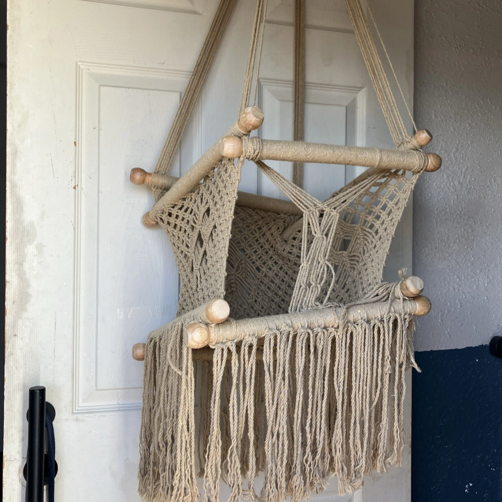 Adorable Boho Handmade Organic Cotton Macrame Baby Toddler Swing Chair Natural
Opens in a new window