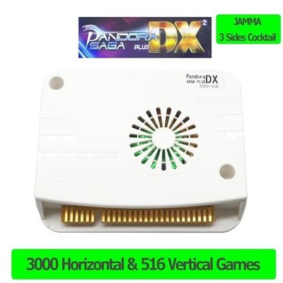 Pandora Saga DX Plus 3000 horizontal + 516 vertical Games 3 Sides Cocktail Board