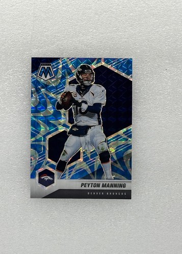 2021 Panini Mosaic #67 Peyton Manning Prizm Reactive Blue