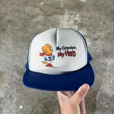 Vintage 80s My Grandpa My Hero trucker hat with mesh back