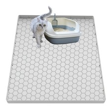 Cat Litter Mat for Litter Box, Silicone Large Cat Litter Trapping Mat - 25x19...