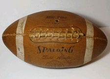 1950s Vintage Bill Wade Spalding Football Vanderbilt Football Los Angeles Rams