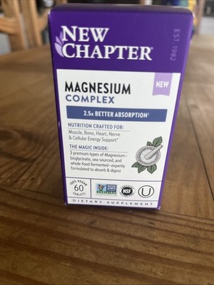 New Chapter Magnesium Complex 60 Tablets 