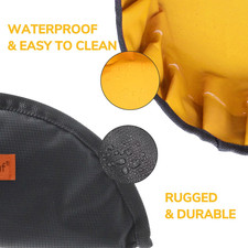 Collapsible Dog Travel Bowl, 8 Cups Large Lightweight Foldable Bowl, Water an...