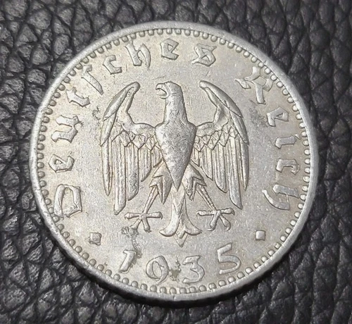 1935 Germany 50 Reichspfennig — photo from another recent sale