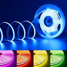 RGB COB LED Strip Light,UL Listed 24V Color Changing LED Strip Lights,Multico...