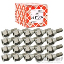 20x FEBI RADBOLZEN RADSCHRAUBEN SATZ ALUFELGEN STAHLFELGEN für OPEL ADAM ASTRA