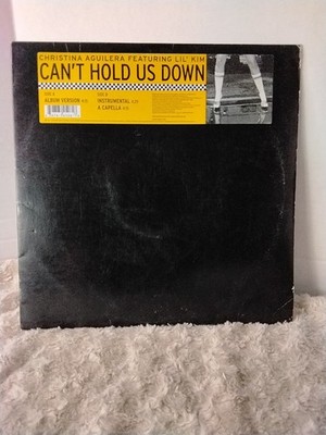 Christina Aguilera Can't Hold Us Down Featuring Lil Kim 12'' Single LP. NM VINYL