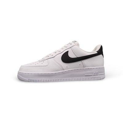 Original Nike Air Force 1 Low '07 White Black Pebbled Leather CT2302-100 NEU