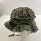 Carcajou Tactical Boonie Hat Green Camo Size 1 Military Camouflage