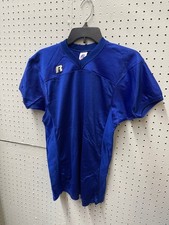 Premium Blue Football Mesh Jersey Russell Athletic Youth Size S or M